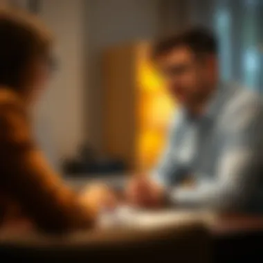 Financial Planning Session A financial planning session between a minor and guardian.