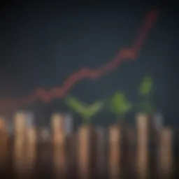 Illustration of a financial graph representing investment growth