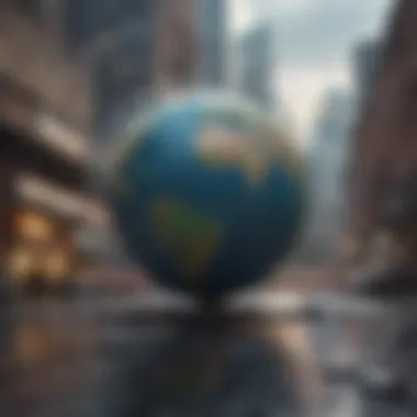 Capitalism and Its Global Interconnections An illustration depicting the intersection of capitalism and globalization
