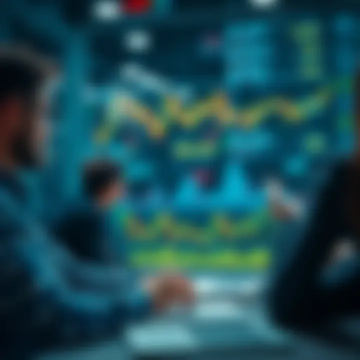 Market Trends Analysis Investors analyzing market trends