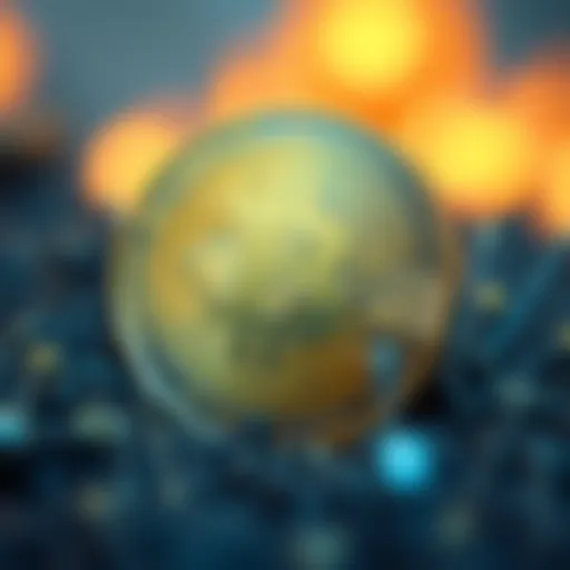 Conceptual illustration of cryptocurrency design