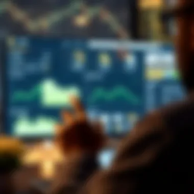 User Navigation in Real Estate Tools A user navigating through a real estate search tool