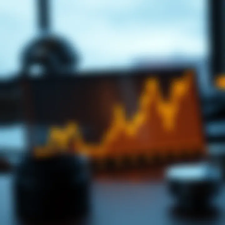 Graph illustrating financial trends