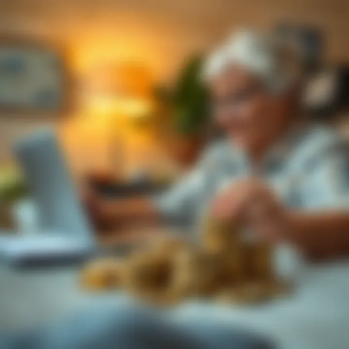 Optimizing Retirement Savings with Both Accounts Illustration of retirement planning strategies using both accounts