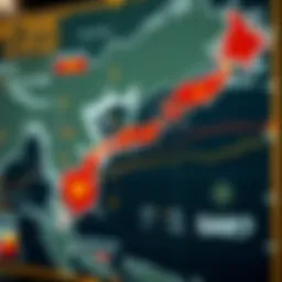 A detailed map illustrating the evolution of SAR trade over the years.