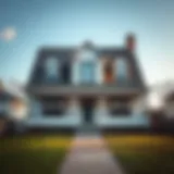 A stunning exterior view of a foreclosed home ready for renovation