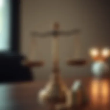 A balance scale representing financial decisions