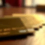 A visual comparison of gold and platinum credit cards