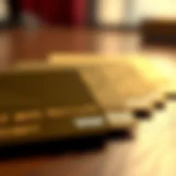 A visual comparison of gold and platinum credit cards