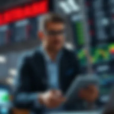 Investor Analyzing Market Trends Investor analyzing market trends