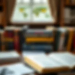A collection of influential investment strategy books on a desk