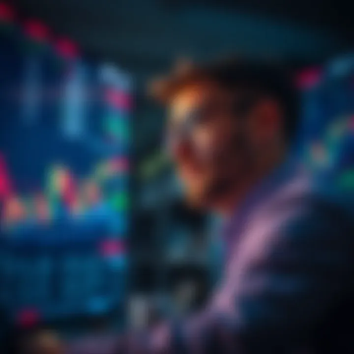 Trader analyzing market trends