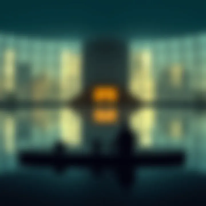 The Calm of Financial Stability A serene environment indicating financial stability
