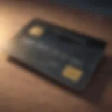 Illustration of a secured credit card with collateral representation