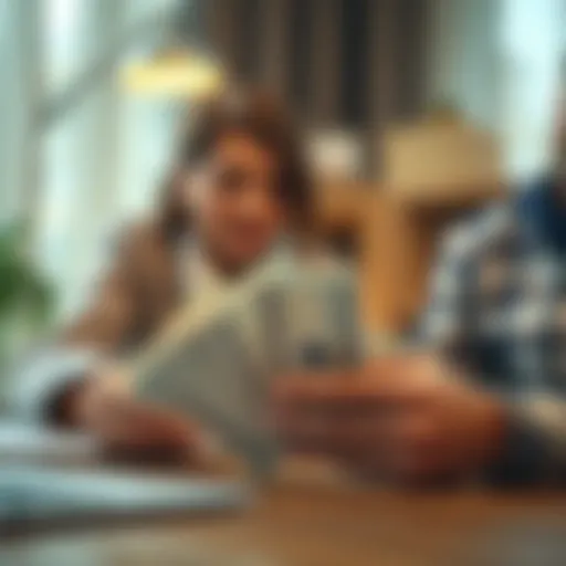 Visual representation of joint financial management