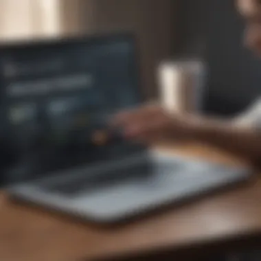 Evaluating Your Credit Report A person analyzing their credit report on a laptop