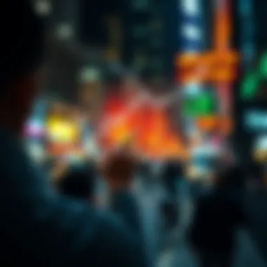 Impact of Sentiment and News A conceptual graphic depicting investor sentiment and market news impact