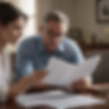 Informed Financial Decisions Client reviewing financial documents with an advisor