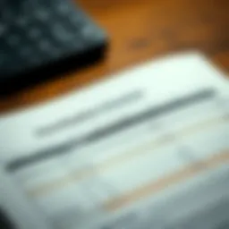 Detailed view of an amortization schedule highlighting key components