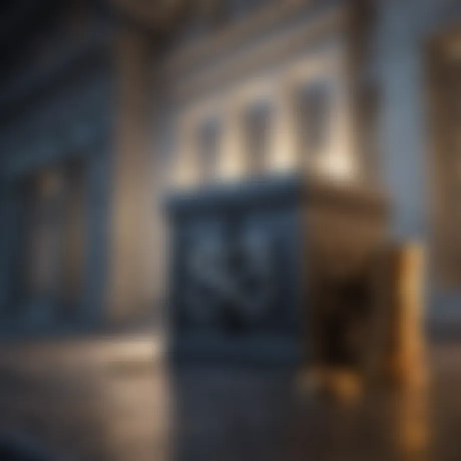 Illustration of a bank with interest rates displayed