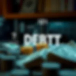 A conceptual illustration of different types of debt