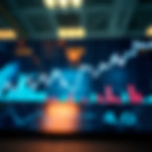 Graph depicting fluctuations in market trends