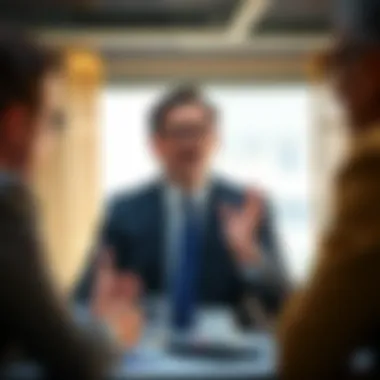 Strategic Insights from Executives Executive discussing strategic insights
