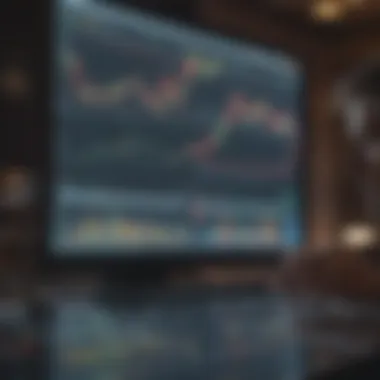 Investor analyzing stock market data