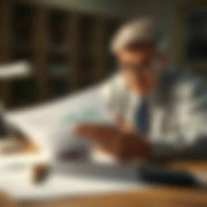 Financial Analysis by the Mortgagee Illustration of a mortgagee analyzing financial documents
