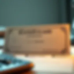 Illustration of a certificate of deposit with highlighted features